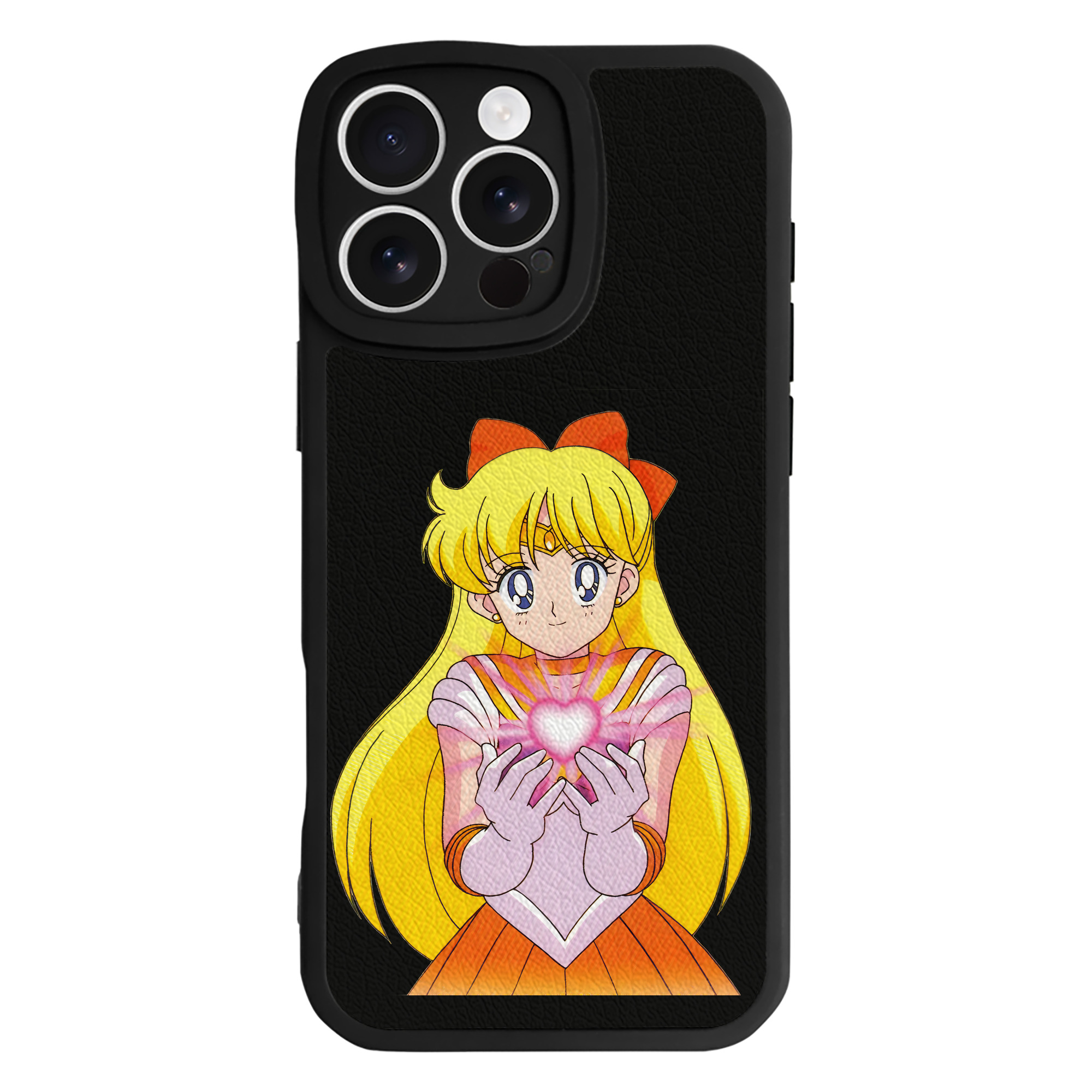 （画像用） 美少女戦士セーラームーン 愛野 美奈子 あいの みなこ Sailor Moon Aino Minako 【iPhone 16シリーズ対応】シリコンスマホケース（レザー調） 材質：シリコン